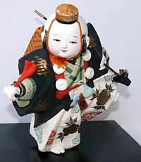 японская статуэтка из керамики Бэнкэй