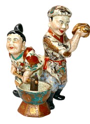 японская антикварная статуэтка САЦУМА