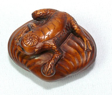 Каппа, японское мифическое существо, японская нэцкэ, 1920-30-е гг.