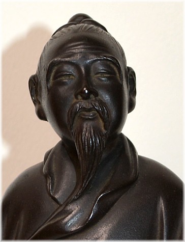 Дзяродзин, один из Семи Богов Счастья, японская антикварная бронзовая статуэтка