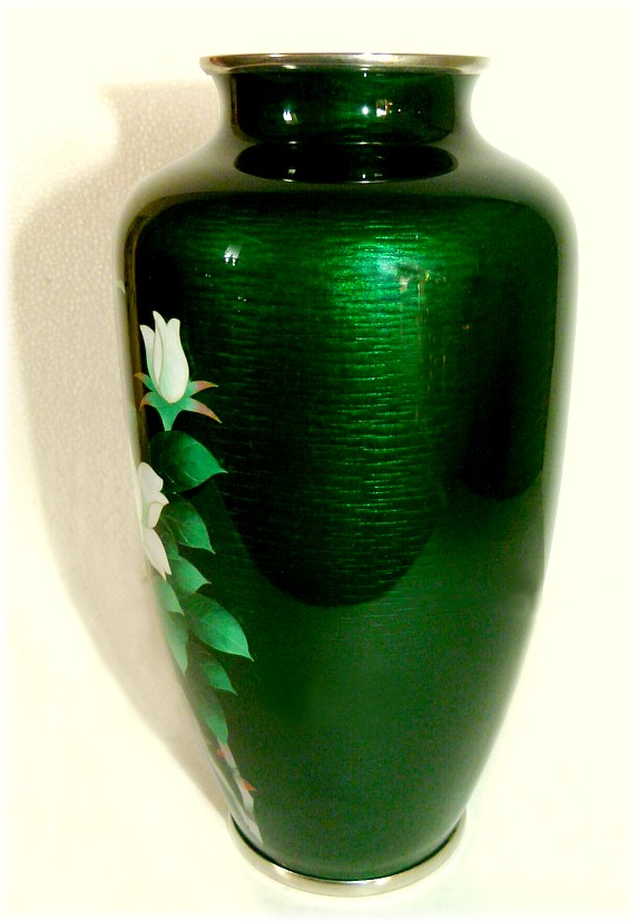 японская старинная ваза Андо в технике перегородчатой эмали, 1920-е гг.