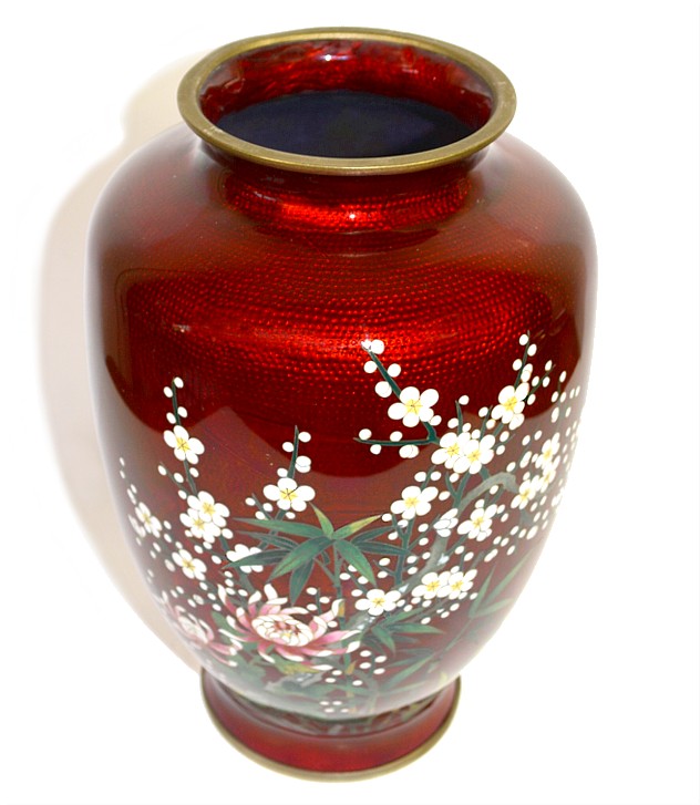 японская ваза клуазонне, 1920-30-е гг.