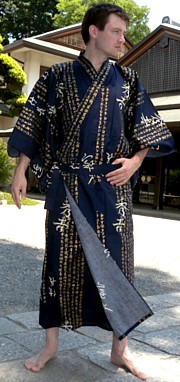 традиционная японская мужская юката 