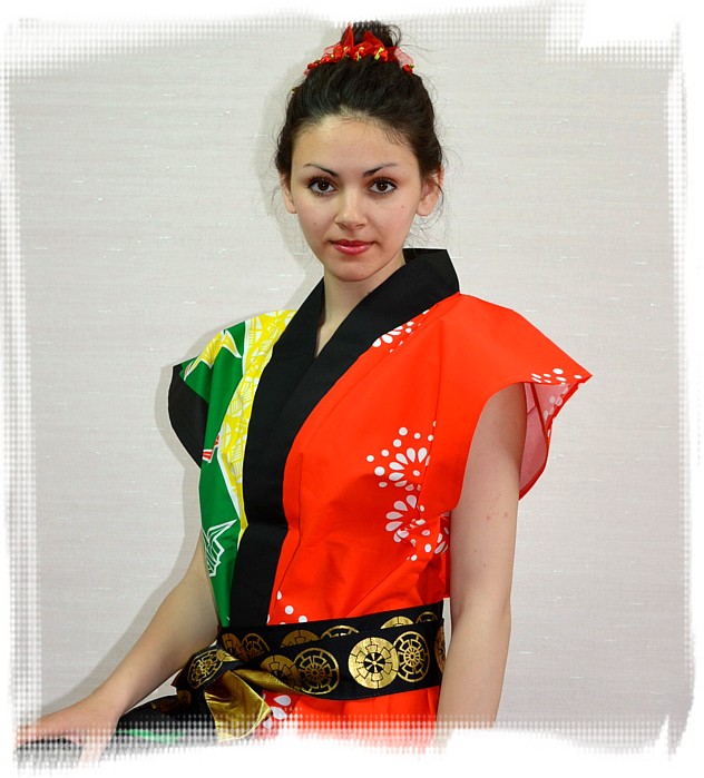 японская традиционная одежда - ХАНТЭН, куртка безрукавка