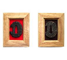 рамка деревянная (гевея) для коллекционной цубы