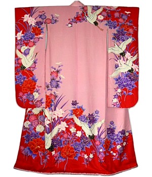 японское традиционное кимоно невесты, интернет-магзин Интериа Японика