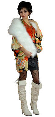  японское винтажное женское шелковое хаори