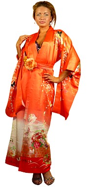 кимоно шелковое, женская одежда из шелка